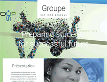 Tablet Screenshot of groupesupinfo.com
